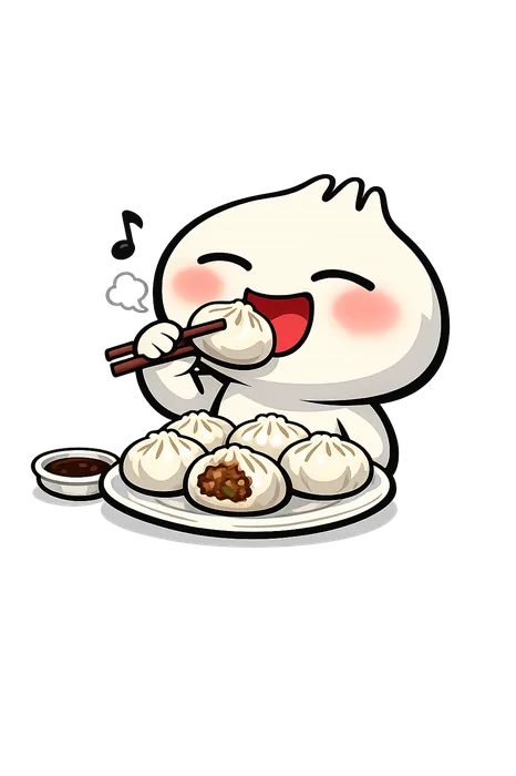 Mr. Bao che gusta i suoi baozi preferiti